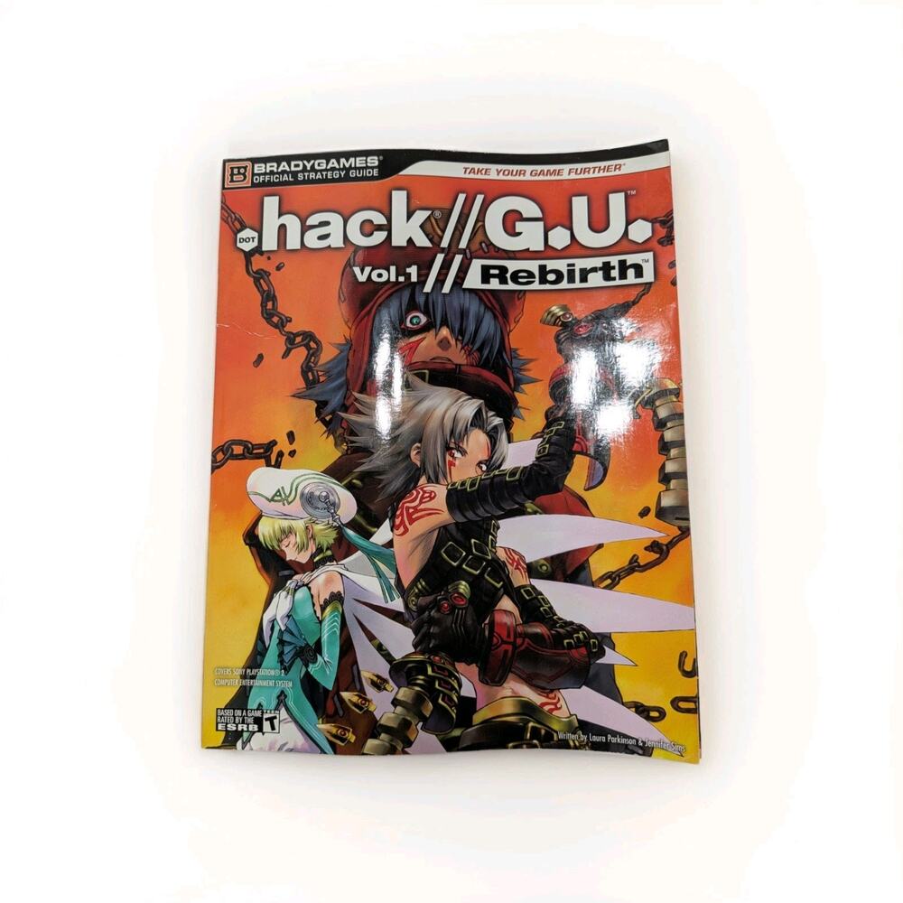 🔥 .hack G.U. Vol. 1: Rebirth–Official‎ BradyGames Strategy Guide Rare (PS2)